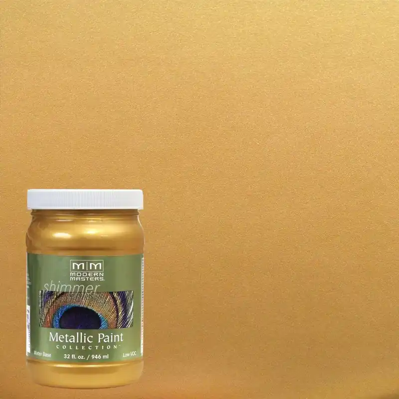 Shimmer Satin Iridescent Gold Metallic Paint 1 Quart