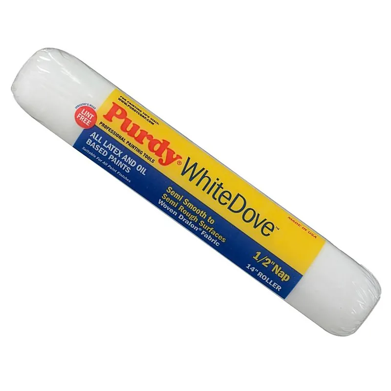 Purdy White Dove Woven Fabric 14 In. W X 1/2 In. Paint Roller Cover 1 Pk