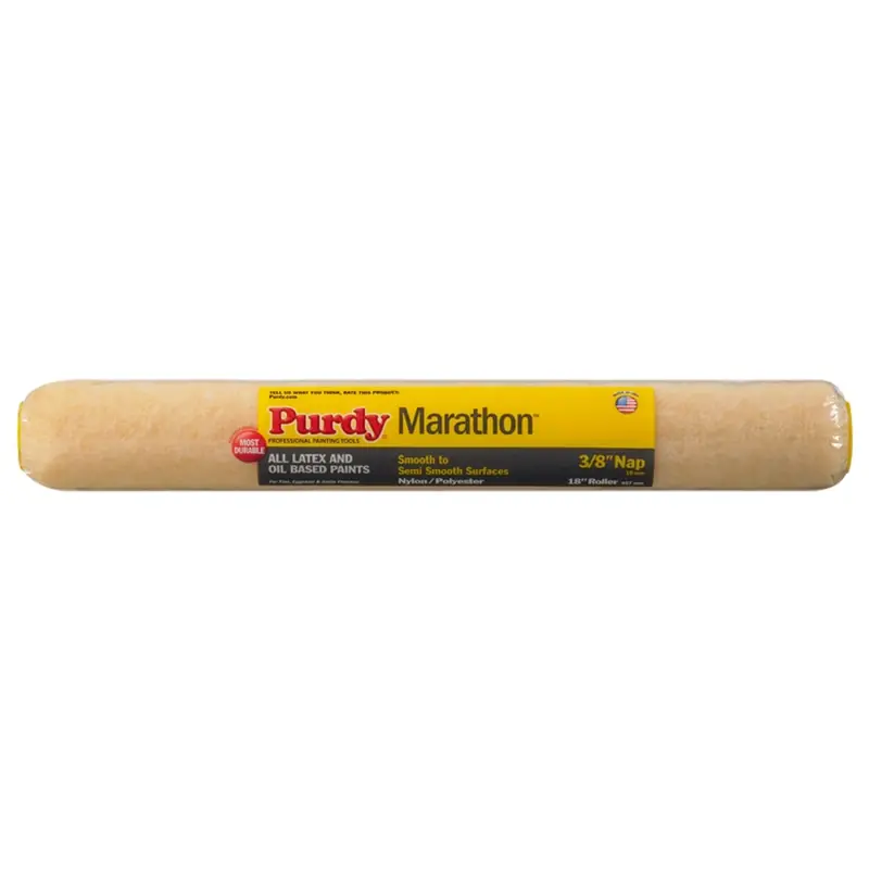 Purdy Marathon Nylon/Polyester 18 In. W X 3/8 In. Paint Roller Cover 1 Pk