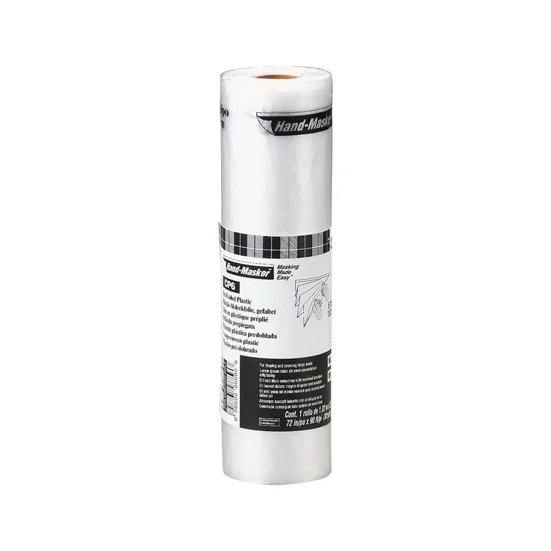 3M Hand-Masker 6 Ft. W X 90 Ft. L X 0.35 Mil Plastic Masking Film 1 Pk