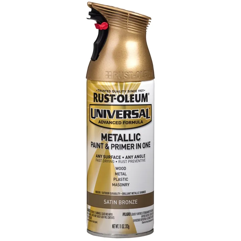 Rust-Oleum Universal Metallic Satin Bronze Metallic Spray Paint 11 Oz