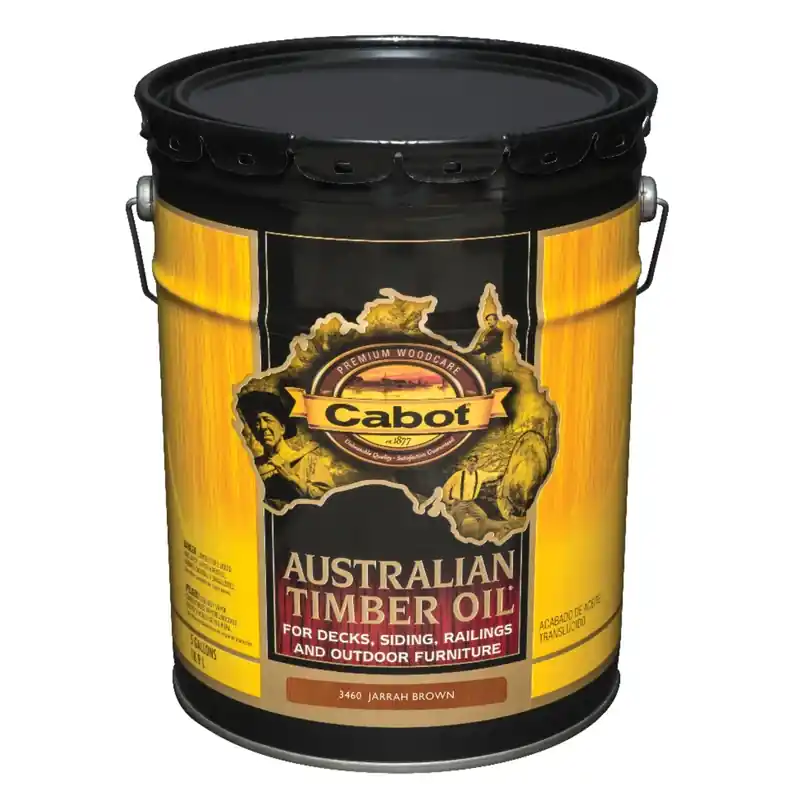Australian Timber Oil Jarrah Brown 5 Gallon Exterior Oil Finish