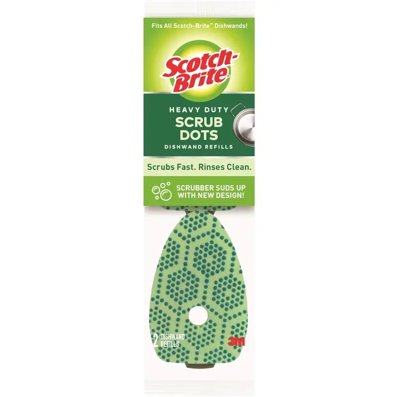 Scotch-Brite Heavy Duty Sponge Refill For Dishwand 1.65 In. L 2 Pk