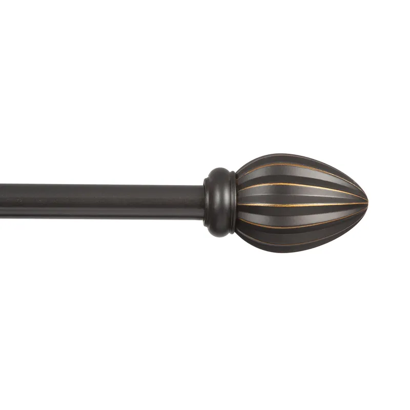 Fast Fit Bailey 66 In. To 120 In. 5/8 In. Oil Rubbed Bronze Curtain Rod