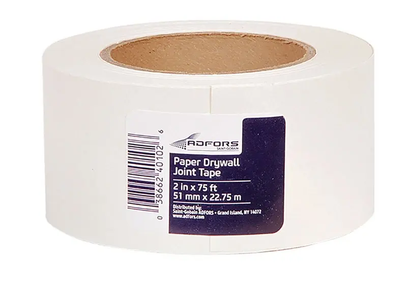Fibatape 75 Ft L X 2 In W Paper White Drywall Joint Tape