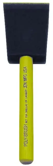 Polyurethane Foam Paint Brush, Wooden Handle, 4-In.