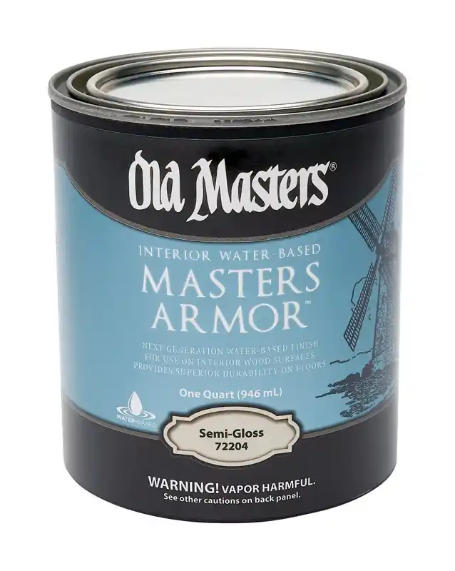 Masters Armor, Water-Based, Semi-Gloss, Clear, 1-Qt.