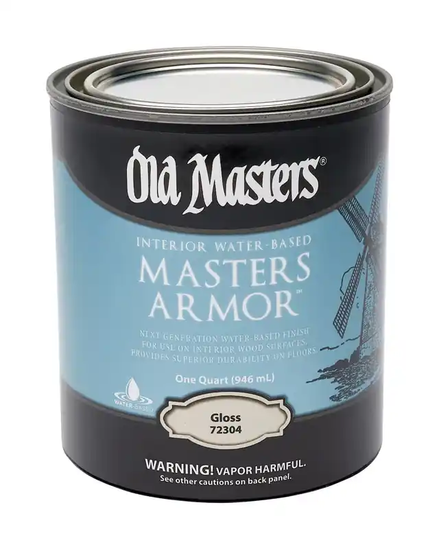Masters Armor, Water-Based, Gloss, Clear, 1-Qt.