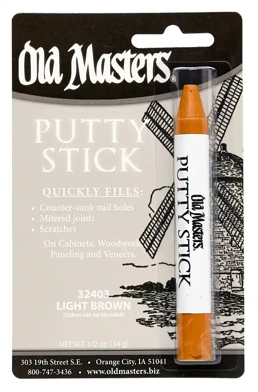 Putty Stick, Fills Nail Holes & More, Light Brown