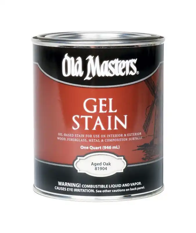 Gel Stain, Oil-Based, Aged Oak, 1-Qt.