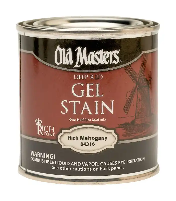 Semi-transparent Rich Mahogany Oil-based Alkyd Gel Stain 0.5 Pint