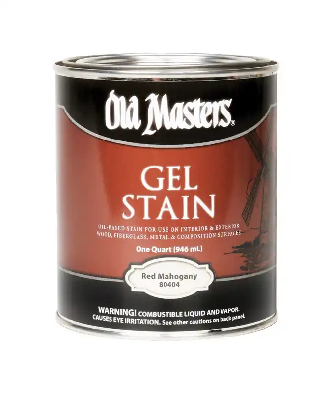 Gel Stain, Oil-Based, Red Mahogany, 1-Qt.