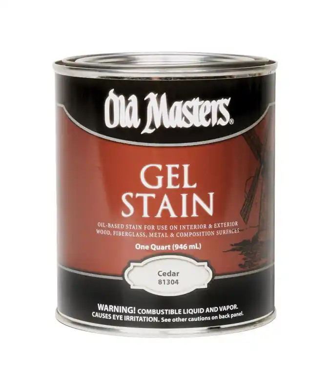 Gel Stain, Oil-Based, Cedar, 1-Qt.