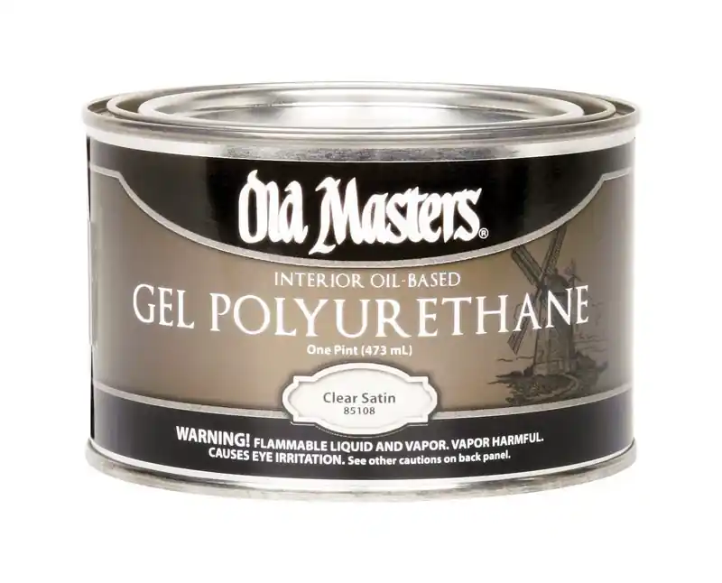 Gel Polyurethane, Oil-Based, Satin, Clear, 1-Pt.
