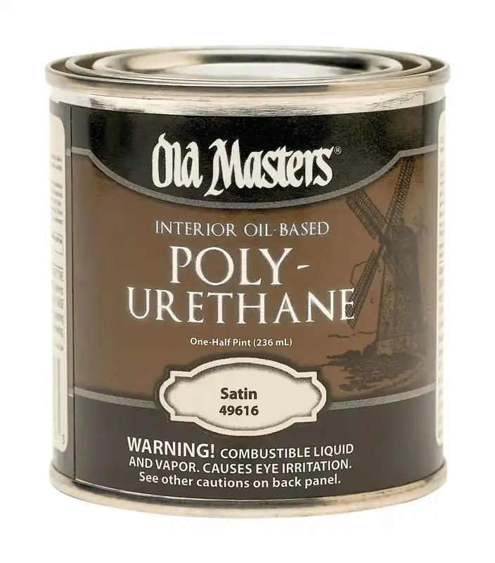 Polyurethane, Oil-Based, Satin, Clear, 1/2-Pt.