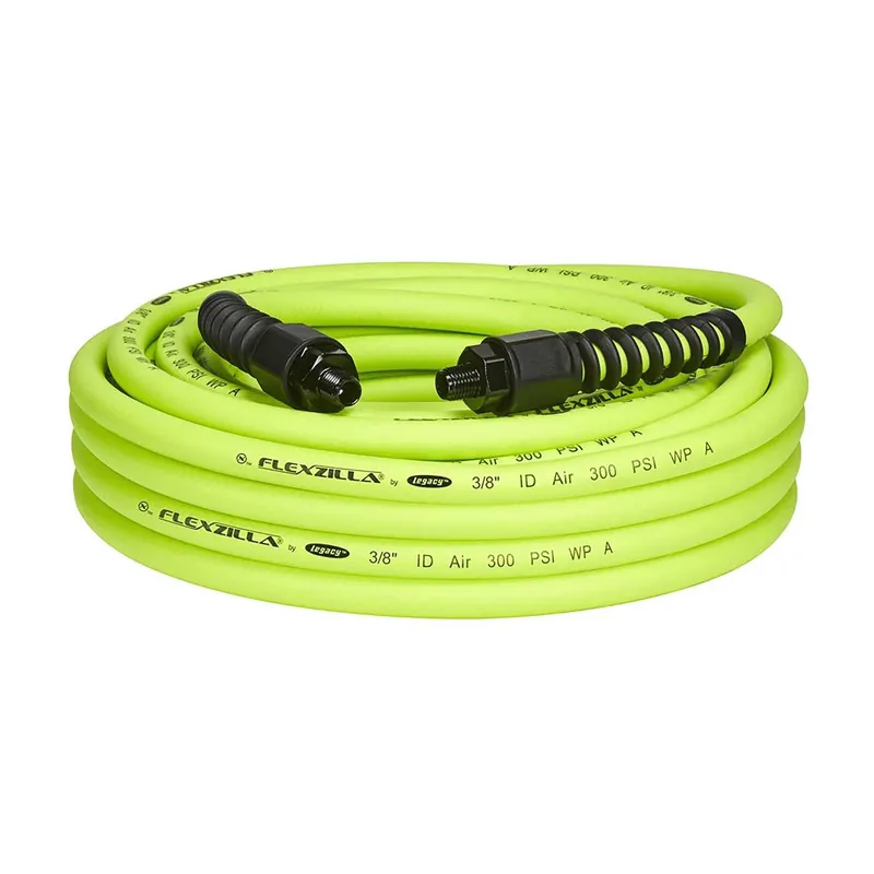 Pro 50 Ft. L X 3/8 In. D Hybrid Polymer Air Hose 300 Psi Zilla Green