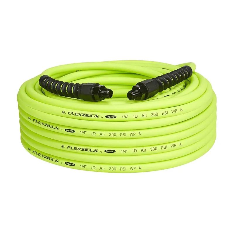 Pro 100 Ft. L X 1/4 In. D Hybrid Polymer Air Hose 300 Psi Zilla Green