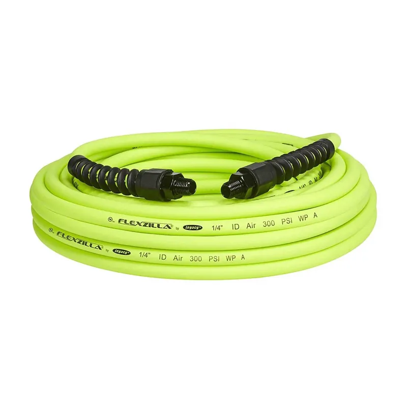 Pro 50 Ft. L X 1/4 In. D Hybrid Polymer Air Hose 300 Psi Zilla Green
