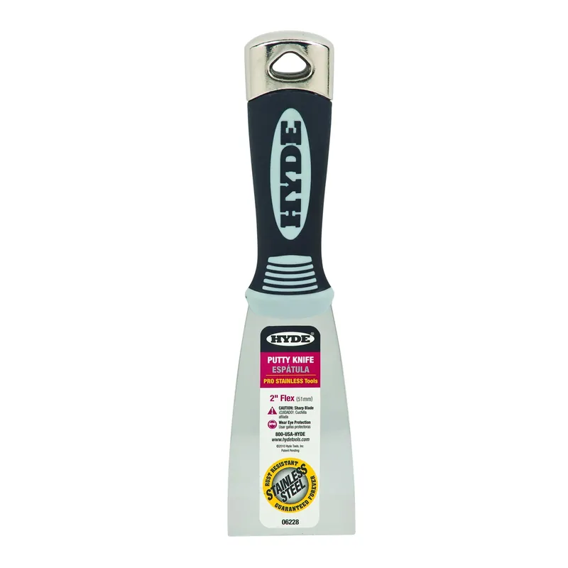 Pro Putty Knife, Flexible Steel Blade, 2-In.