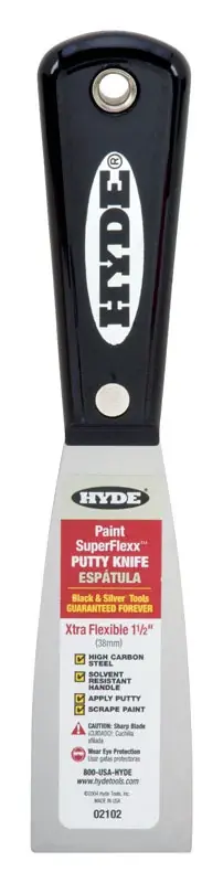 Superflexx 1-1/2 In. High-carbon Steel Extra Flexible Putty Knife - Model 02102