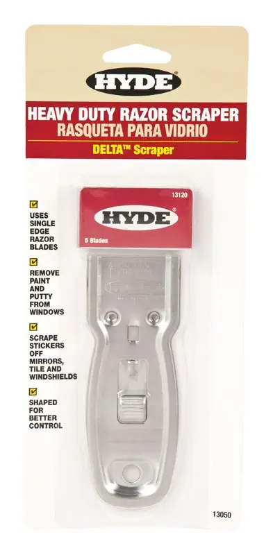 Delta Glass Scraper, Heavy-Duty, 5-Blades