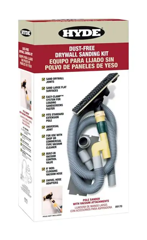 09170 Dust-free Pole Sanding Kit For Wet/dry Vacuum With Easyclamp System
