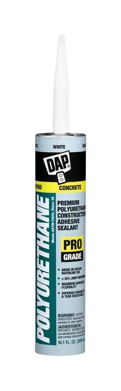 Polyurethane Adhesive Sealant, White, 10.1-oz.