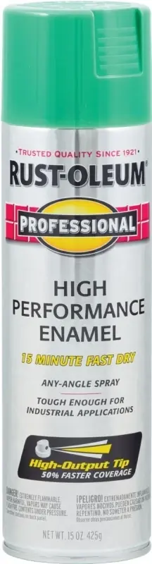 Rust-Oleum Professional Gloss Safety Green Spray Paint 15 Oz