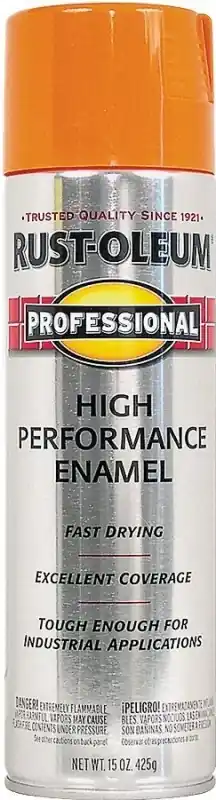 Fast Dry ProfessionalHigh-Performance Spray Enamel, Safety Orange, 15-oz.