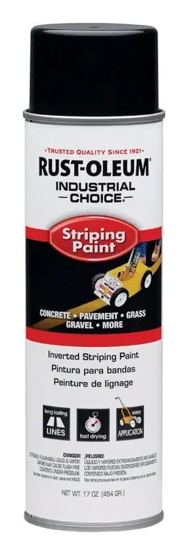 Industrial Choice Black Field Marking Paint 18 Oz - Inverted Spray