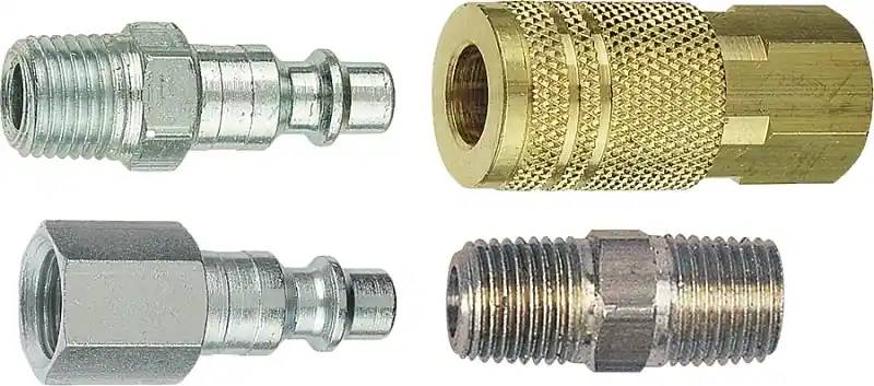 13-203 1/4 Inch Coupler And Plug Kit - Four Pieces