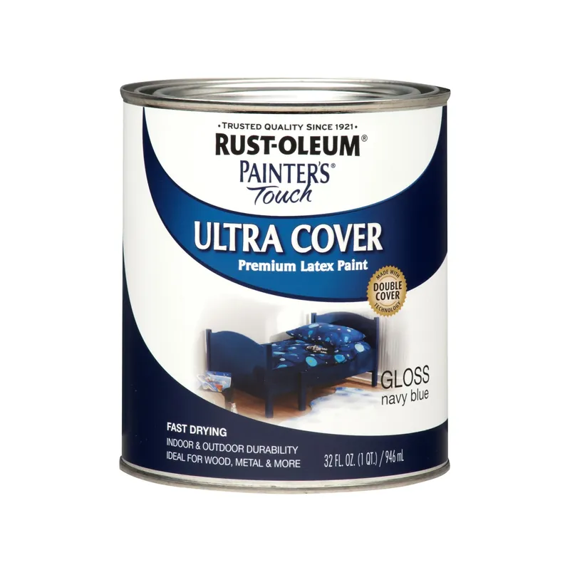 Painter‘s Touch Ultra Cover Latex Paint, Navy Blue, Qt.