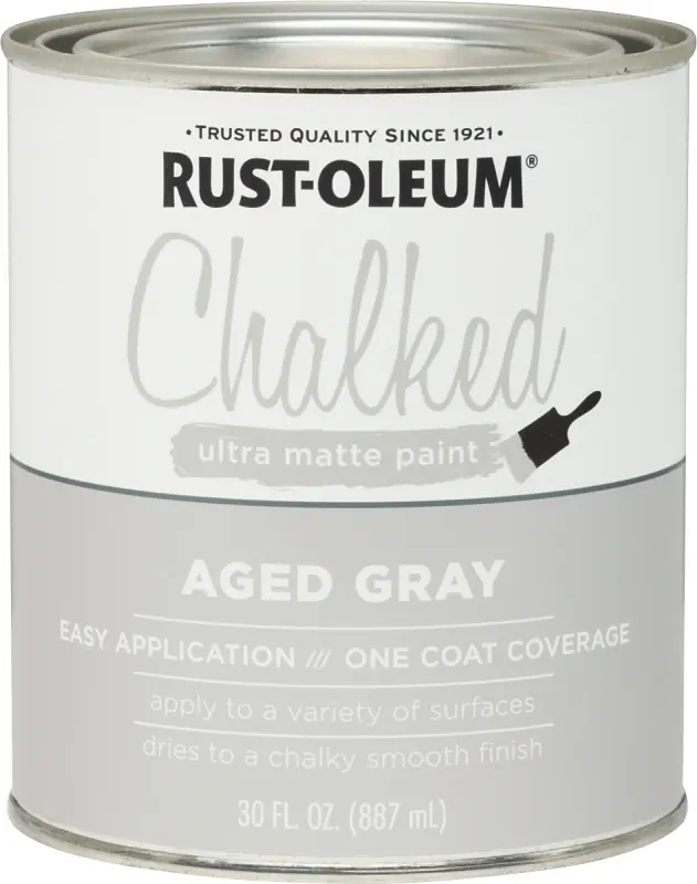 Chalked Paint, Aged Gray Blue, 30 Oz.