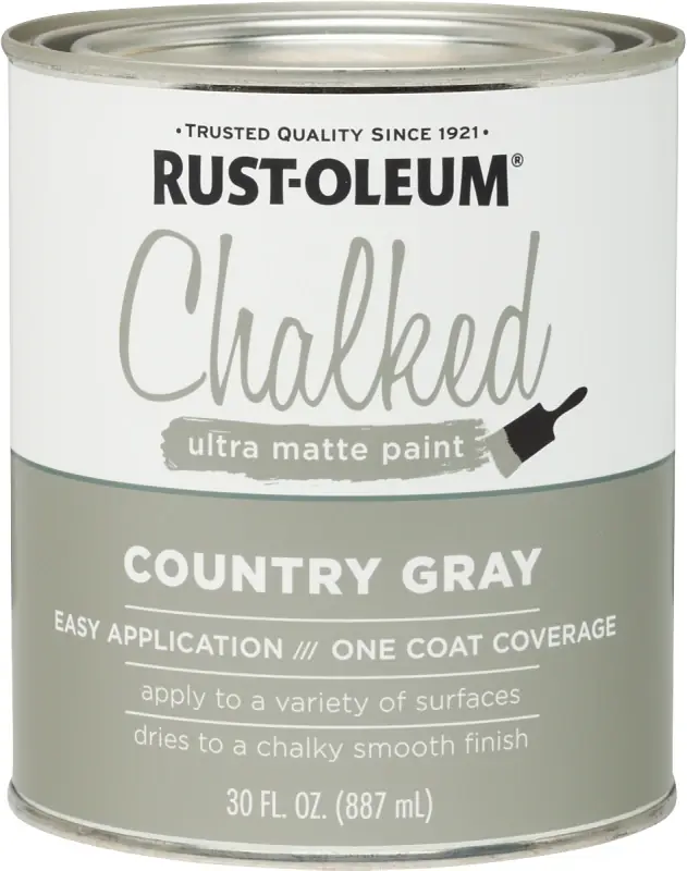 Chalked Paint, Gray, 30 Oz.