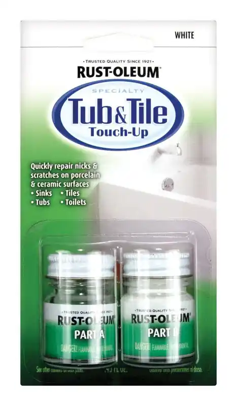 Touch Up Tub/Tile Kit, 2-Part, White