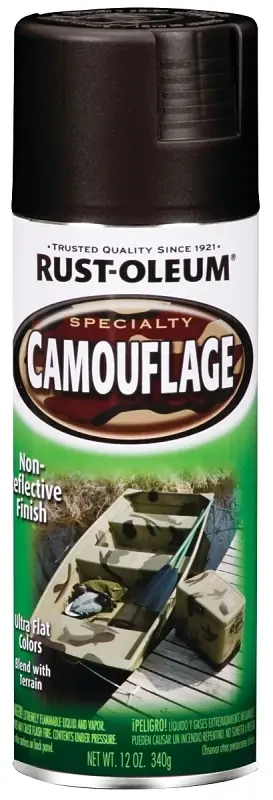 Specialty Camouflage Spray Paint, Black, 12-oz.