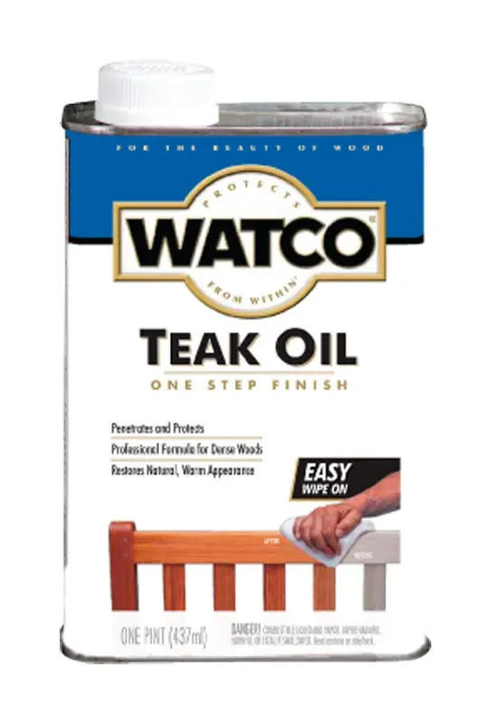 Brown Oil-based Teak Oil Finish 1 Pint For Indoor And Outdoor Use