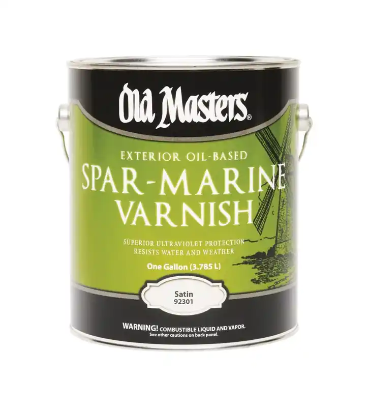 Exterior Spar-Marine Varnish, Oil-Based, Satin, Clear, 1-Gallon