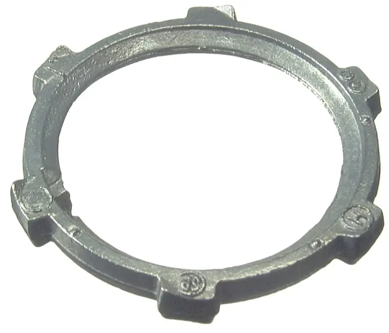 2-1/2 Inch Diecast Zinc Locknut For Rigid And Imc Conduit