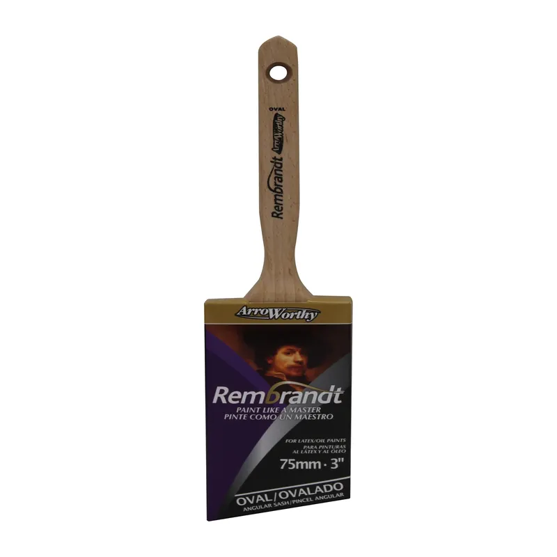 Rembrandt 3 In. Semi-oval Angle Paint Brush - Professional Quality