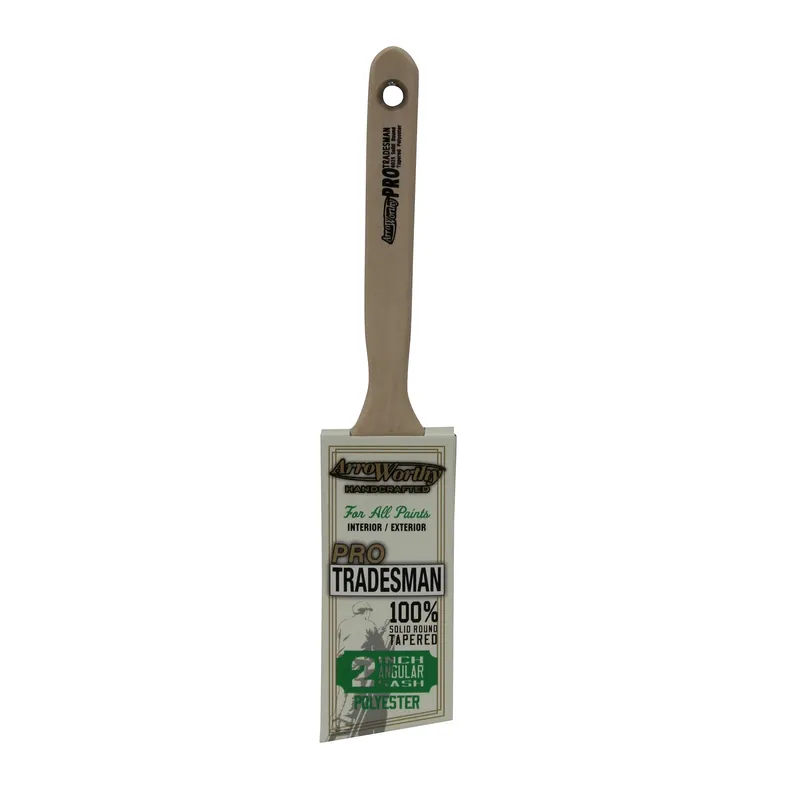Pro Tradesman 2 In. Angle Paint Brush With Polyester Blend Bristles