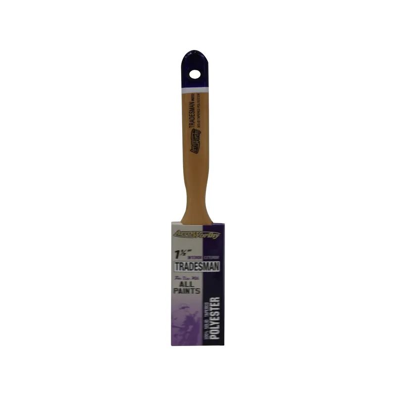 Tradesman 1-1/2 In. Flat Paint Brush - Professional Quality