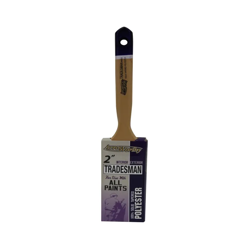 Tradesman 2 Inch Flat Polyester Blend Paint Brush - Model 6032 2