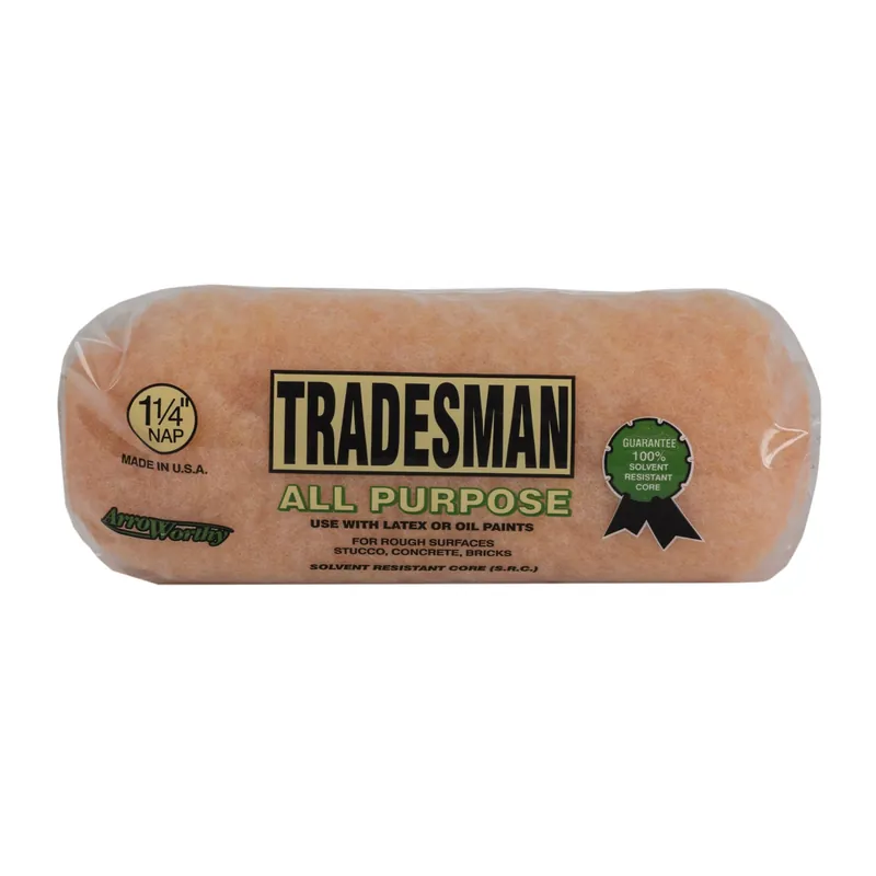 ArroWorthy Tradesman Polyester 9 In. W X 1-1/4 In. Paint Roller Cover 1 Pk