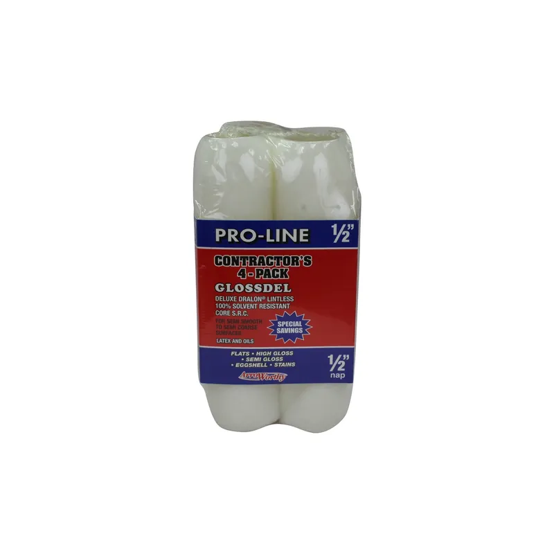 ArroWorthy Pro-Line Dralon 9 In. W X 1/2 In. Paint Roller Cover 4 Pk