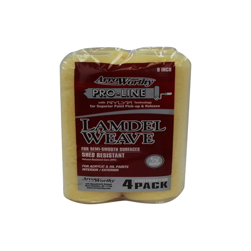 ArroWorthy Pro-Line Synthetic Blend 9 In. W X 1/2 In. Paint Roller Cover 4 Pk