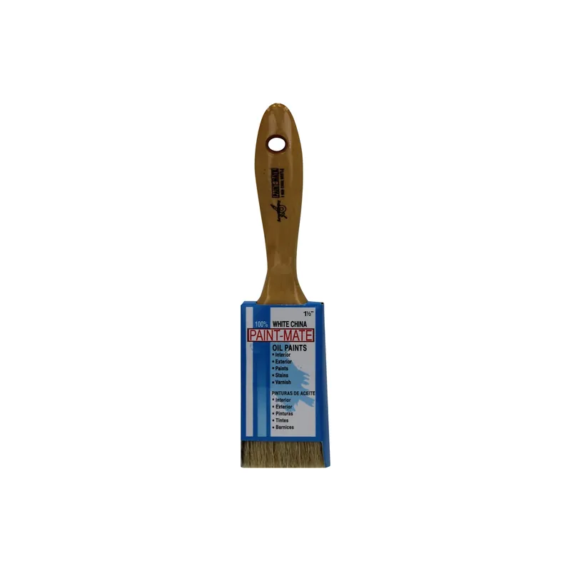 Paint-mate 1-1/2 In. Chiseled White China Bristle Paint Brush
