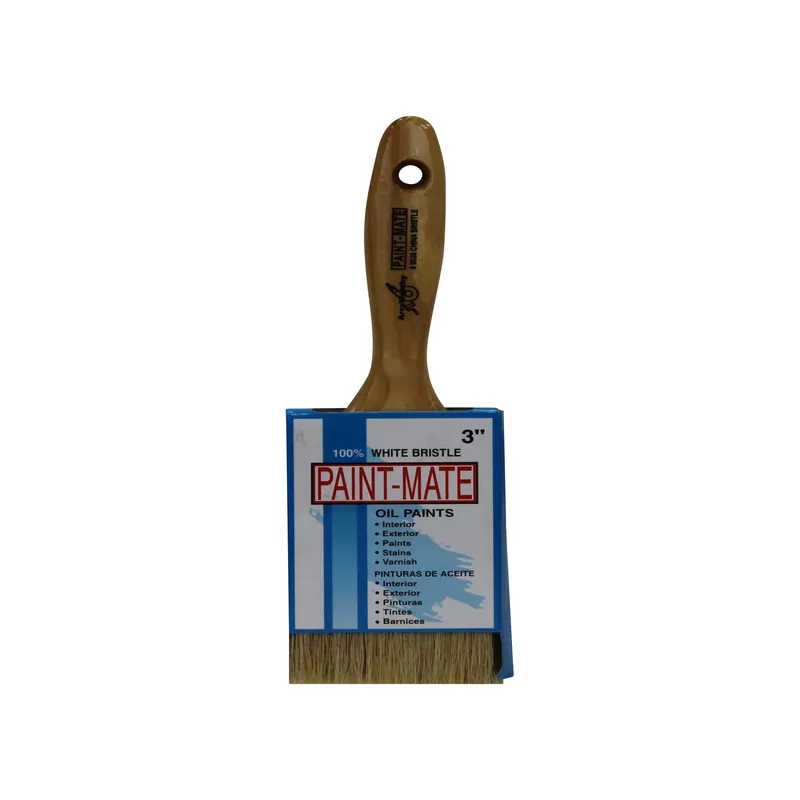 Paint Mate 3 In. Chiseled White China Bristle Paint Brush