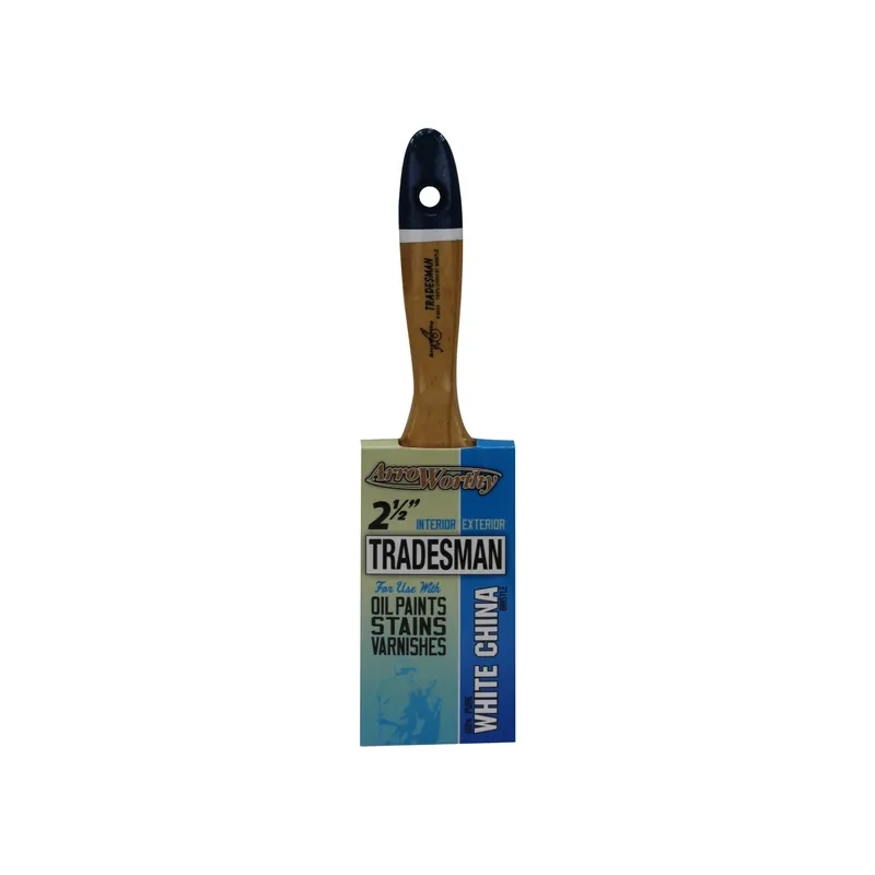 Tradesman 2-1/2 In. Flat Paint Brush - White China Bristle