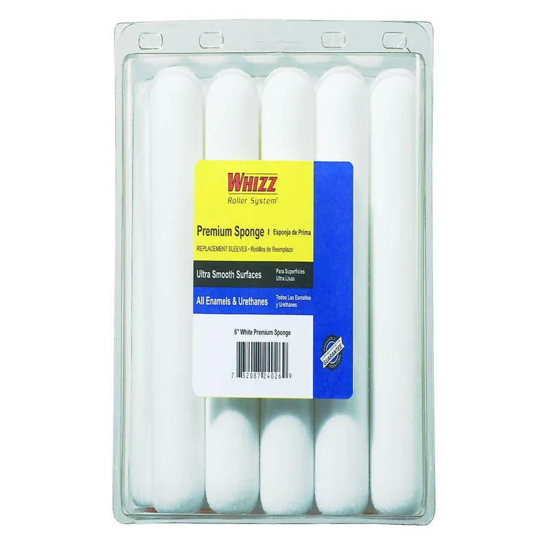 Whizz Sponge 6 In. W X 1/2 In. Mini Paint Roller Cover 10 Pk